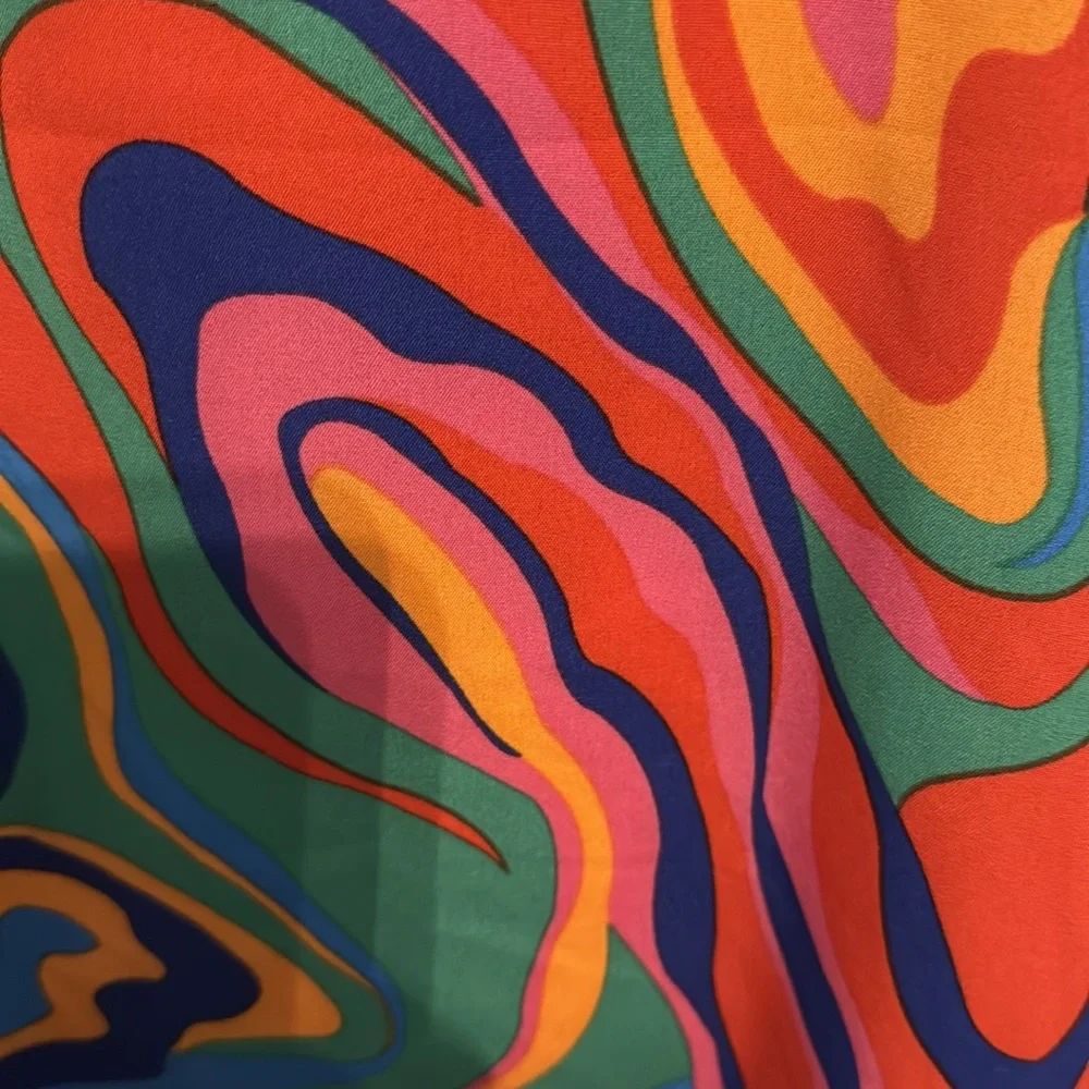 Colorful Abstract Patterned Dress - Picture 2 of 4